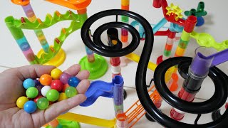 Marble run race ASMR ☆ Colorful course amp rolling long course [upl. by Undis]