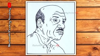 outline drawing of vaikom muhammad basheer [upl. by Meensat]