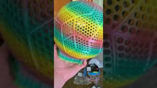 Airless FullSize Soccer Ball  60Hour Rainbow TPU Print Test  BAMBU Labs P1S  4K UHD [upl. by Assillim543]