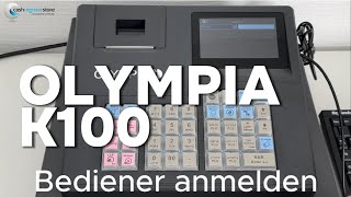 Olympia K100 Bediener anmelden [upl. by Narahs]