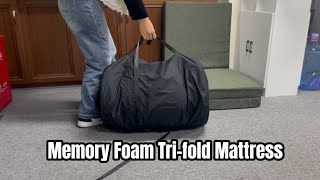 JYM Pillow Memory Foam Tri Fold Mattress Wholesale [upl. by Haikan]