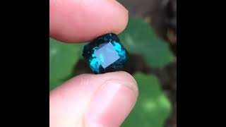 405 Carats Natural Blue indicolite Square Cushion Shape Tourmaline Gemstone from Afghanistan [upl. by Ahsaya817]