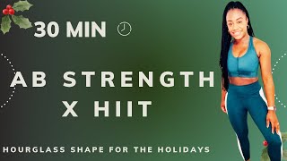 30 Min Abs Strength X HIIT  Fitsique [upl. by Eeltrebor]