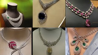 Diamond Necklace SetsBeautiful Diamond Jewellery CollectionStyle And Ideas [upl. by Tra]