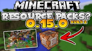 MCPE 0150 ALPHA BUILD 2  Resource Packs Commands amp Command Blocks  Pocket Edition [upl. by Jaehne257]