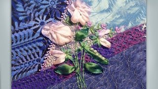 how to embroider a sweet pea with pea pod flower bunch [upl. by Lucinda]