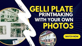 Gelli Plate Transfers With Your Own Photos 🎨 ❤ [upl. by Notwal]