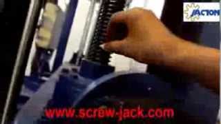 working of electrical screw jack actuatormotor driven jack screwelectric worm gear screw jack lift [upl. by Nylhsoj36]