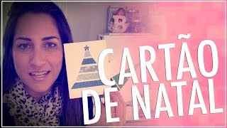 DIY CARTÃO DE NATAL  CHRISTMAS CARDS IDEA [upl. by Nylle374]