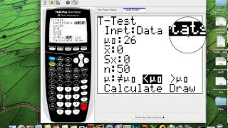 How to do the Hypothesis ttest using the TI84 [upl. by Wanids]