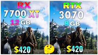 RX 7700 XT vs RTX 3070  Test in 15 games at 1440P max settings [upl. by Lleuqar]