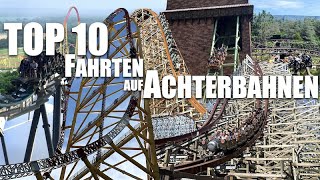 TOP 10 BESONDERE Fahrten auf Achterbahnen  Ranking [upl. by Belanger171]