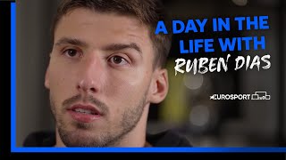 A day with Manchester City and Portugal star Rúben Dias  Eurosport football [upl. by Fortunna]