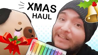 XMAS HAUL Art Supplies Cutetitos amp More  Studio Art Vlog [upl. by Clere]