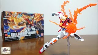 （素晴らしい可動！派手なエフェクトパーツが複数付属！）HGBF 1144 ビルドバーニングガンダム レビュー [upl. by Kcirdez385]