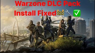 Warzone DLC Pack Install Fix [upl. by Aikahs920]