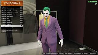 Quieres tener el joker en GTA V online tutorial crear joker 2019 GTAOnline en halloween 2024 [upl. by Yrrej]