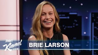 Brie Larson on Bursting Into Tears When She Met JLo Being a Party DJ amp Rain in Los Angeles [upl. by Ferguson45]