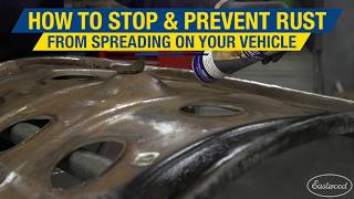 How to Stop amp Prevent Rust From Spreading on Your Vehicle Rust Encapsulator from Eastwood [upl. by Etnahs]