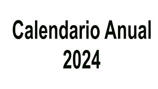 Calendario anual 2024pdf [upl. by Siari]