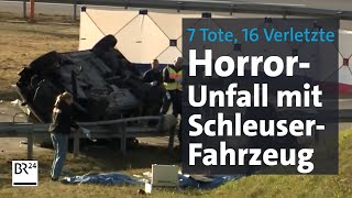 7 Tote 16 Verletzte HorrorUnfall mit SchleuserFahrzeug  BR24 [upl. by Elsa]