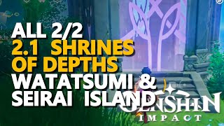 All Seirai amp Watatsumi Island Shrine of Depths 21 Genshin Impact [upl. by Leruj430]