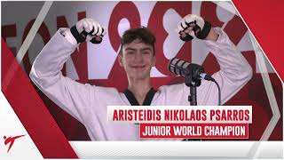 DAY 3 INTERVIEW ARISTEIDIS NIKOLAOS PSARROS 51KG JUNIOR WORLD CHAMPION 2024 CHUNCHEON [upl. by Shayna]