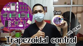 BLDC Motor Driver Test  Trapezoidal control Sensorless 12 [upl. by Asilrak]