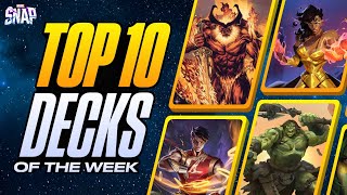 TOP 10 BEST DECKS IN MARVEL SNAP  Weekly Marvel Snap Meta Report 105 [upl. by Thor]