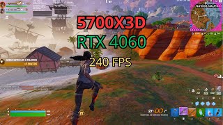 RTX 4060  Ryzen 7 5700x3d  Fortnite Performance Mode  Chapter 5  240FPS [upl. by Keiko]