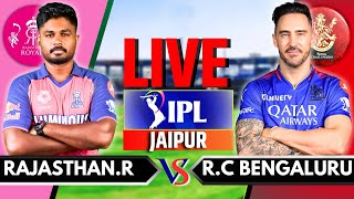 IPL 2024 Live RCB vs RR Live Match  IPL Live Score amp Commentary  Bangalore vs Rajasthan Inning 2 [upl. by Land]