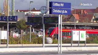 Gähnende Leere am Cottbuser Hauptbahnhof wegen des Bahnstreiks [upl. by Mckenna]