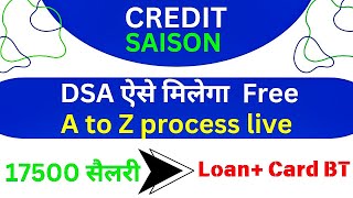 Credit Saison Personal loan DSA  Credit Saison se loan kese le  How to get DSA of credit saison [upl. by Annait]