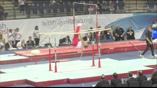 Daniel Keatings  P Bars  British Championships 2012  All Around Final [upl. by Ellennej390]