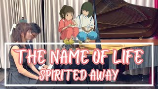 The Name of Life Spirited Away  Piano Duet Cover performed by Jasmine Chong amp Ronny Fung [upl. by Ynnod]