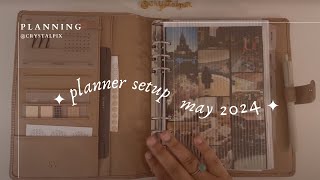 a5 planner flip through may 2024 🤍✨ [upl. by Ettolrahc]