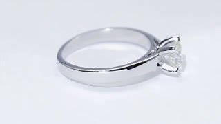 Anillos de Compromiso con Diamantes en oro blanco [upl. by Schwinn]