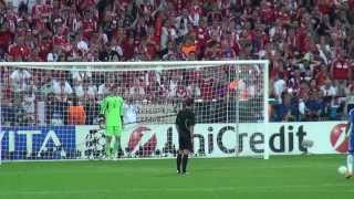 Bayern Munich vs Chelsea FC 11 2012 Champions League Final Drogbas final penalty [upl. by Wildee]