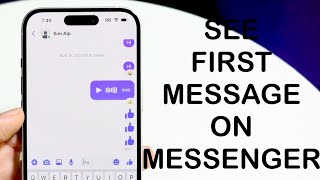 How To See First Message On Messenger Without Scrolling 2024 [upl. by Yro835]