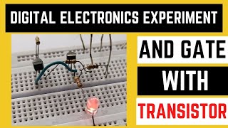 How to make AND gate using transistor  AND gate using transistor on breadboard [upl. by Anirav61]