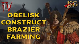 Brawler Barbarian Build ObeliskConstructBrazier “Farming” Diablo 4 gameplay [upl. by Raven]