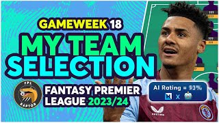 FPL GAMEWEEK 18 TEAM SELECTION  WATKINS CAPTAIN  Fantasy Premier League Tips 202324 [upl. by Cece]