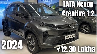 Mid Variant ✅  Tata Nexon Creative 12 Revotron Petrol DCT 2024  Hariom Sharma [upl. by Drummond]