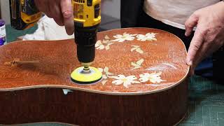 Buffing out the Dogwood Guitar [upl. by Moersch760]