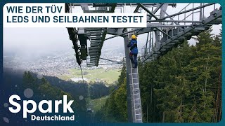 TÜVExperten im Einsatz  Prüfung einer Seilbahn  Spark Deutschland [upl. by Yromem]