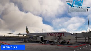 HDAM Djibouti–Ambouli International Airport  ZSAM Xiamen International B777 [upl. by Noryak]