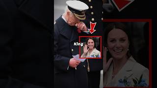 King Charles Holds Back Tears While Kate Makes Rare Royal Appearance At Memorial Service shorts [upl. by Jablon]