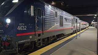 AMTRAK Wolverine Train 352 departs Dearborn station after arriving from Chicago IL 09172023 [upl. by Yllod854]