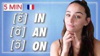 🇫🇷 Learn FRENCH in 5 minutes  How to pronounce NASAL Sounds in FRENCH  French pronunciation [upl. by Vashtee]