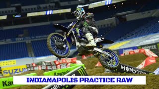 Indianapolis RAW Practice  Supercross 2024 ft Tomac Roczen Webb  Sexton amp more [upl. by Savvas]